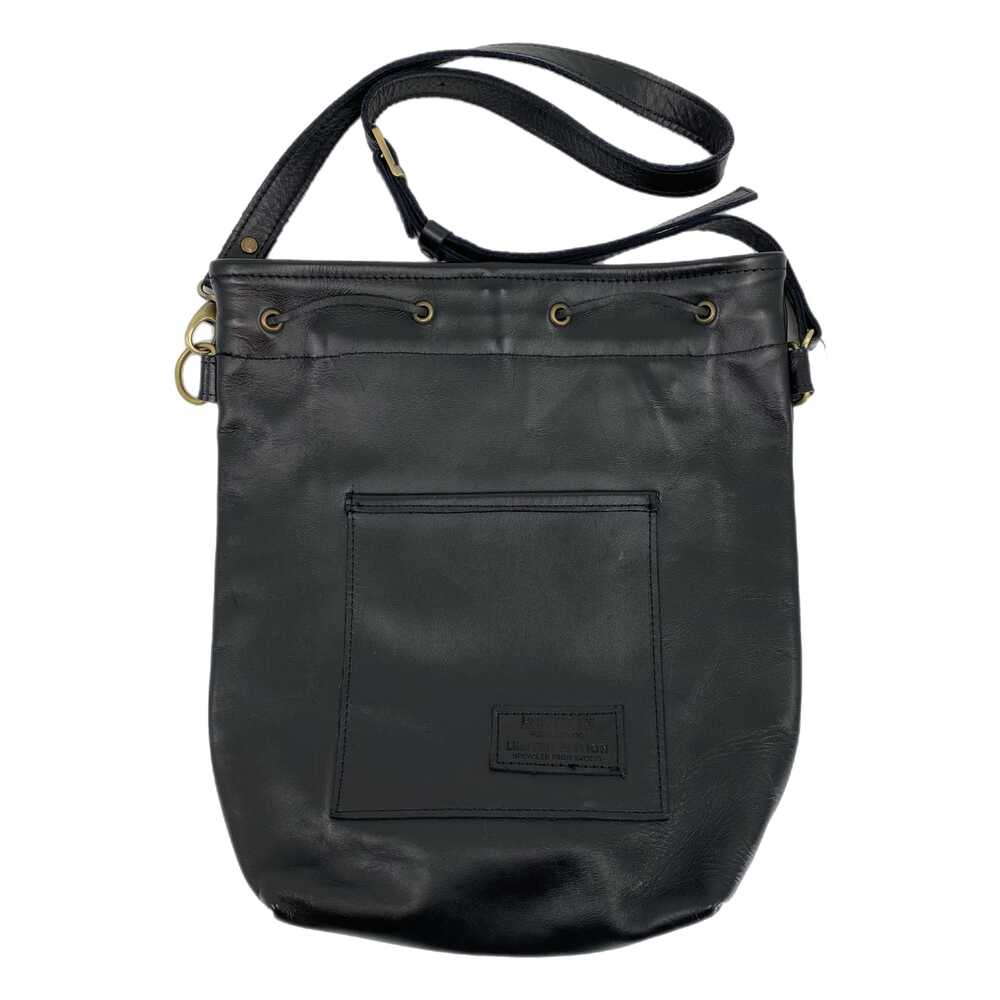 Looptworks Black Leather Bucket & Drawstring Bag | Limited Edition